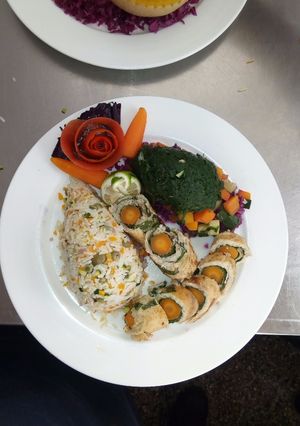A picture of Stuffed fish.