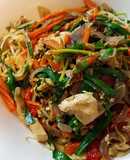 Sugar free Pad Thai with brown rice noodle