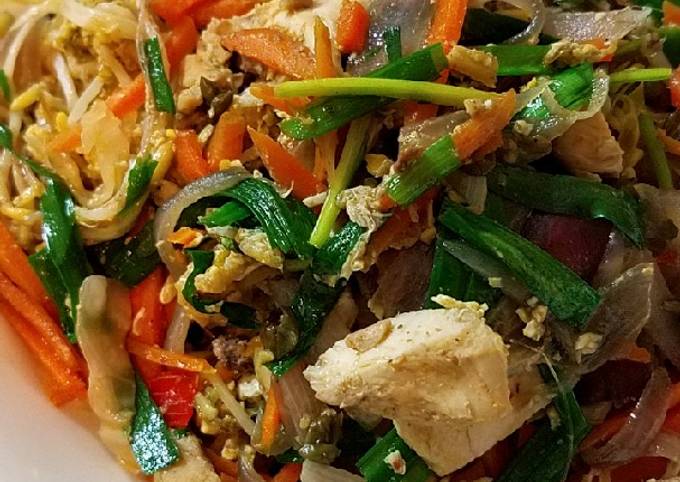 Step-by-Step Guide to Prepare Super Quick Homemade Sugar free Pad Thai with brown rice noodle