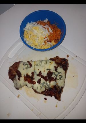 Una foto de Matambrito de cerdo al roquefort
