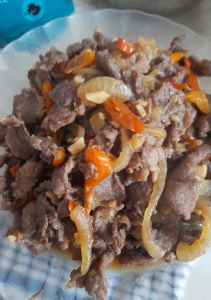 Foto resep Oseng Sapi Mercon