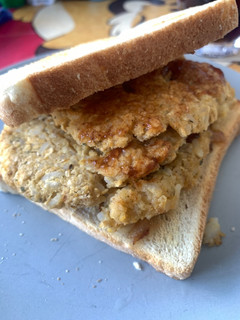 Una foto de Hamburguesa de garbanzos