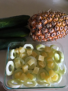 Una foto de Ensalada de Pepino y Piña