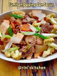 Foto resep Tumisan Daging dan Sayur