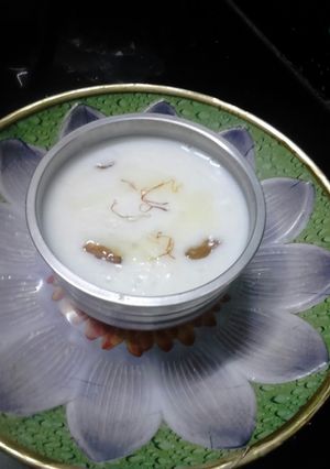A picture of Rice Sago(sabudana)kheer.