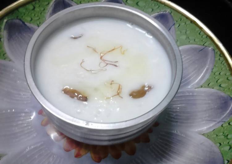 Recipe of Quick Rice Sago(sabudana)kheer