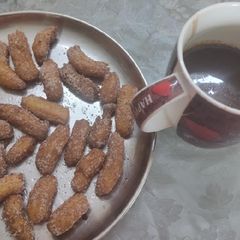A picture of Eggless Churros.
