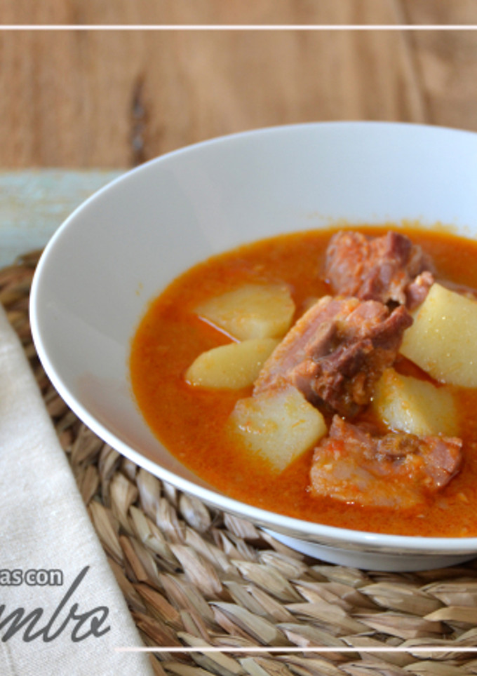 Una foto de Patatas guisadas con costillas adobadas con Mambo