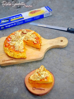 Foto resep Fritatta Spaghetty (topping pizza)