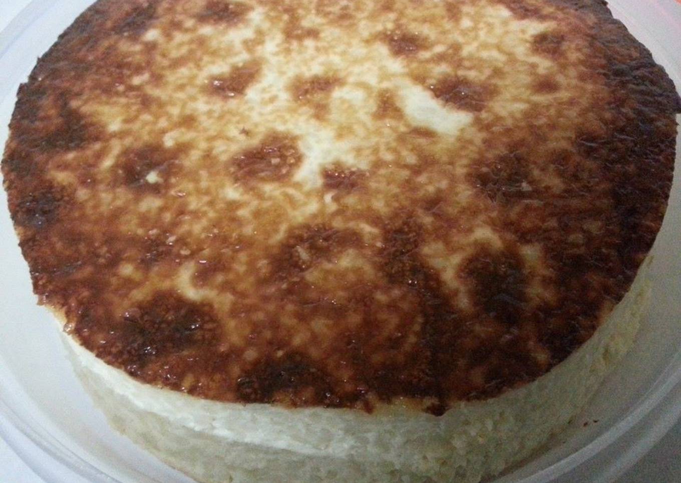 Tarta de arroz con leche al horno