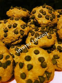 Chocolate chips cookies ainihin hoton girkin