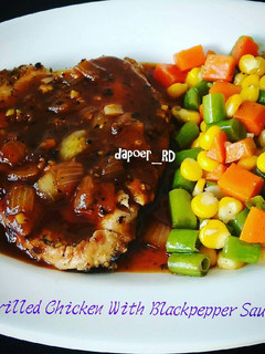 Foto resep Grilled Chicken With Blackpepper Sauce