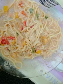 صورة لوصفة معكرونه بالجمبري