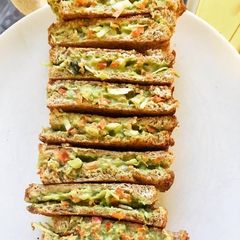 Avacado cream veggies sandwich A picture of Avacado cream veggies sandwich.