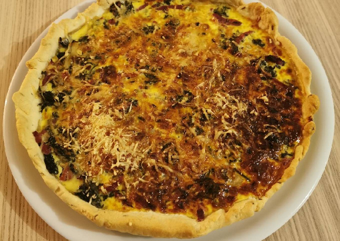 Quiche aux fanes de carotte