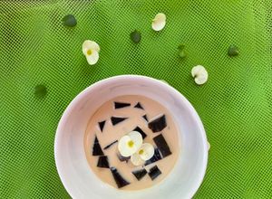 Una foto de Gelatina de café y rompope