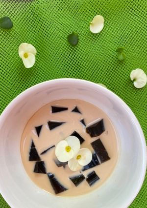 Una foto de Gelatina de café y rompope