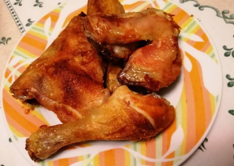 Cosce di pollo con curcuma