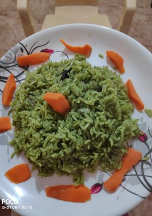 पालक पुलाव (Pala pulav recipe in Hindi) रेसिपी मुख्य फोटो