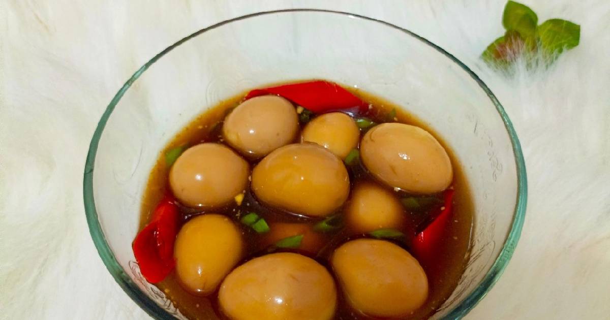 Resep Mechurial Jangjorim (Soy Braised Quail Eggs) 메추리알 장조림 oleh Visda