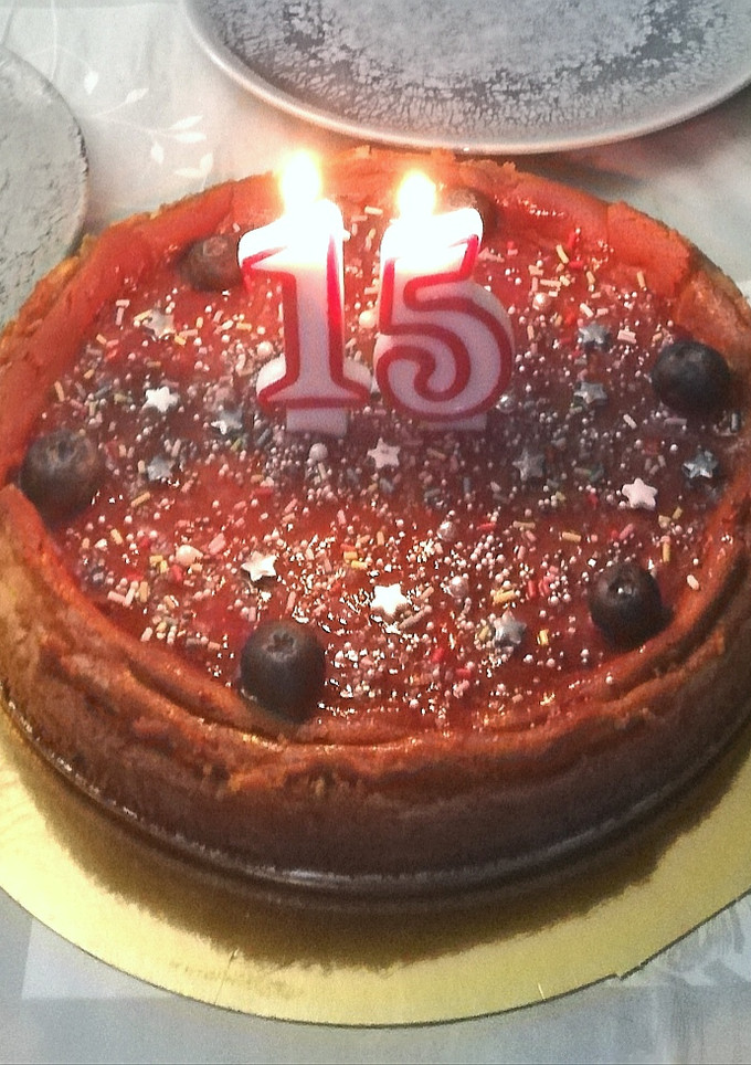 Una foto de Tarta de queso Esperanza 15 años 🎂