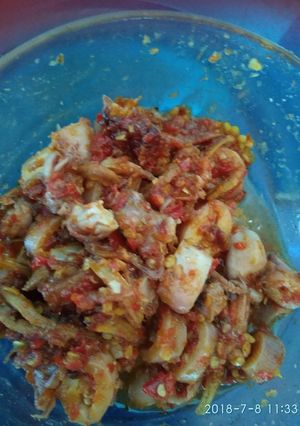 Foto resep Sambel cumi pedas