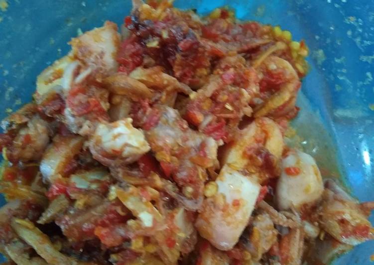 Sambel cumi pedas