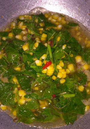 Foto resep Sayur bayam jagung