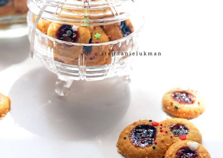 Thumbprint Blueberry Cookies