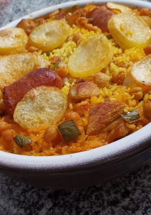 Una foto de Arroz valenciano al horno
