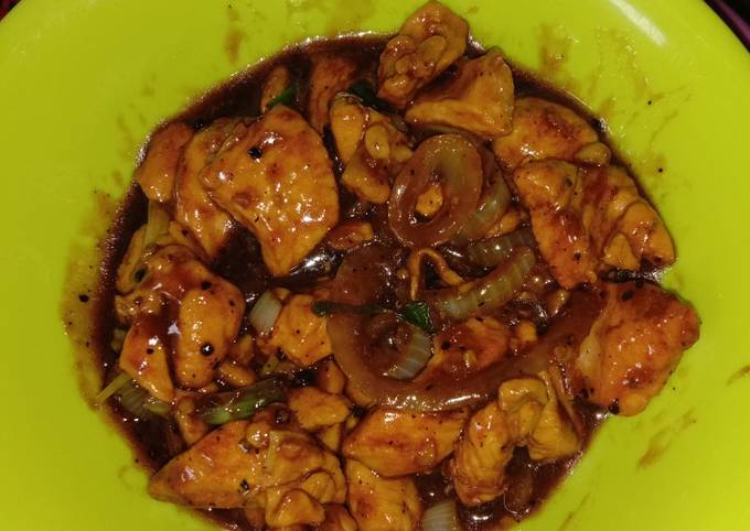 Panduan Masakan Resep Ayam Lada Hitam (low budget)