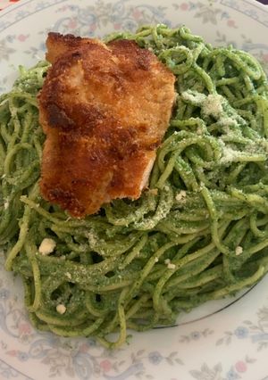 Una foto de Tallarines al pesto 👌🏼