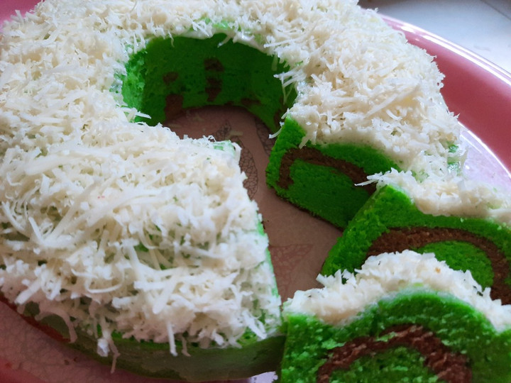 Cara Gampang Membuat Bolu panggang pandan keju, Menggugah Selera