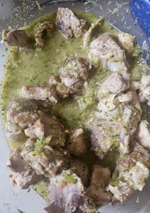 Una foto de Costillas de Cerdo en Salsa Verde