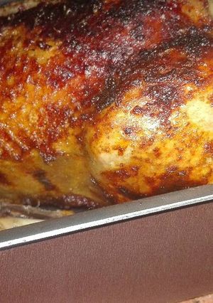 صورة لوصفة بط محشي رز بصوص دبس الرمان