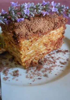 Une photo de Gâteau (de mamie) aux Thé Brun, café et chocolat