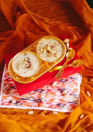 A picture of Paneer kheer.