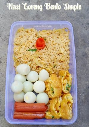 Foto resep Nasi goreng bento simple