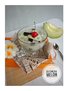 Foto resep Es Cincau Melon