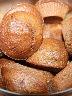 Una foto de Magdalenas de chocolate y calabacín