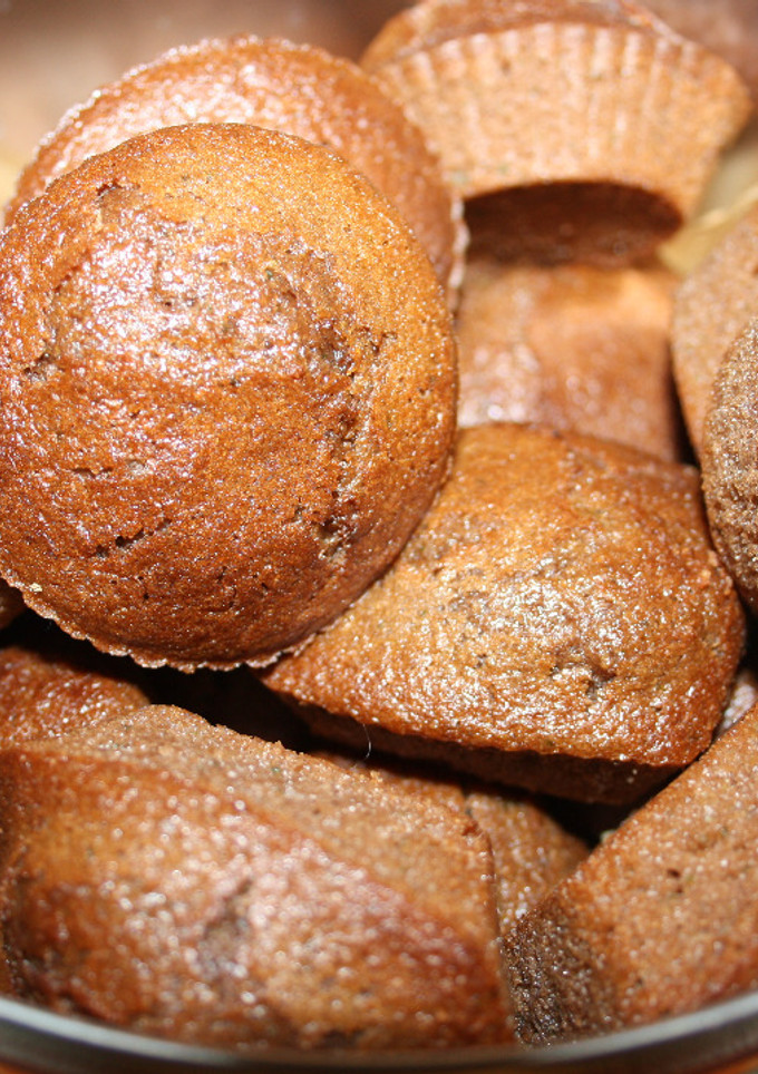 Una foto de Magdalenas de chocolate y calabacín