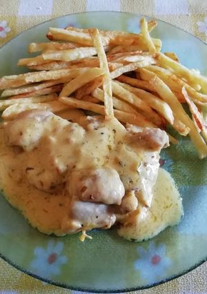 Una foto de Pollo a la mostaza fácil