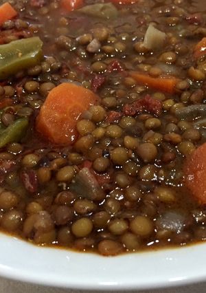 Foto principal de Lentejas con chorizo thermomix