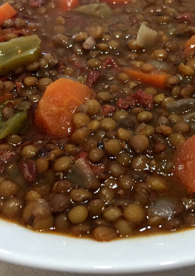 Una foto de Lentejas con chorizo thermomix