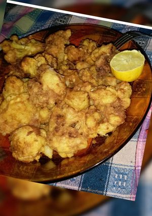 صورة لوصفة قرنبيط مقلي 😋