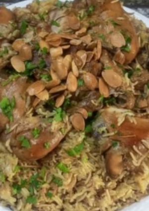 صورة لوصفة مقلوبه باذنجان