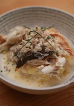 A picture of Seabass in Creamy Sauce ⭐️⭐️⭐️⭐️.