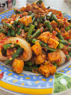 Foto resep Tumis Kacang Panjang Tempe Sambel Kecombrang
