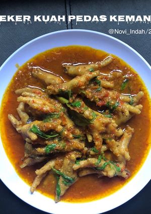 Foto resep Ceker Kuah Pedas Kemangi