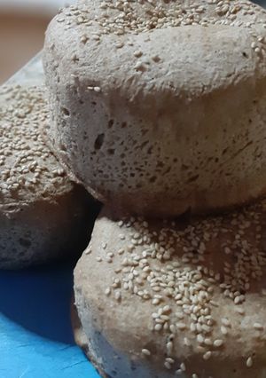 Una foto de Pan de Hamburguesas integrales Veganos